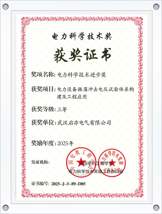 2025电力科学技术进步奖三等奖
